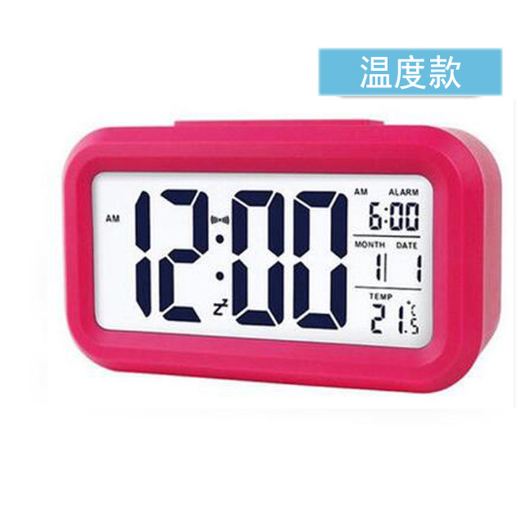 [MQLITTLESHOP] Smart Digital Electronic Snooze Alarm Table Desk Clock Home Decor LED Small for Kids Living Room Bedroom with light loud