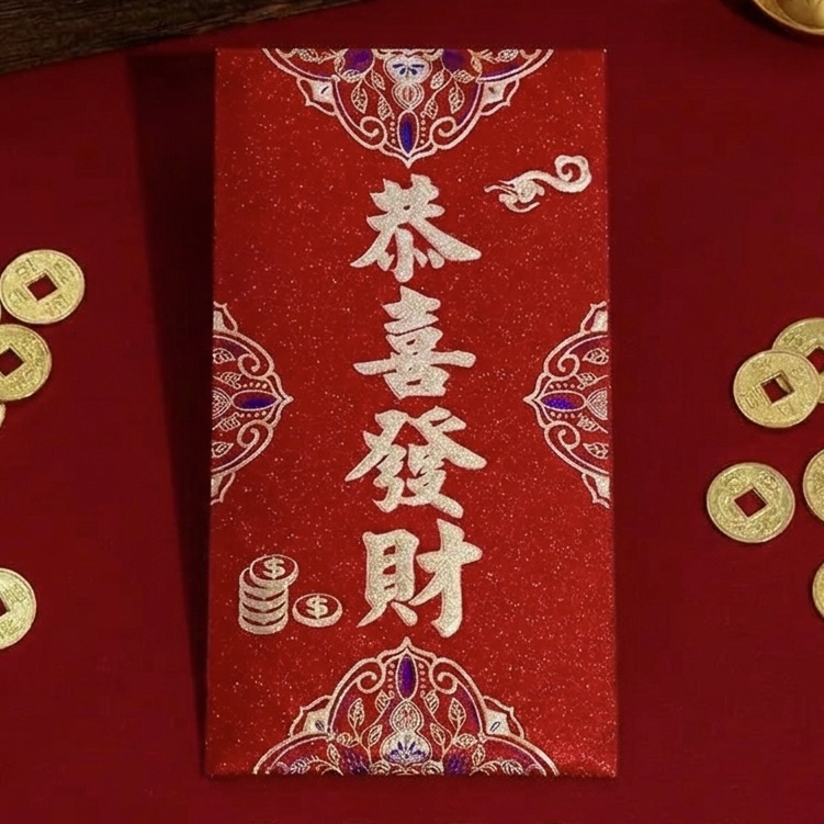 (SG Ready Stock) Glittering New Year Wedding Hong Bao | Ang Pao | Red Packet | Hongbao Angpao | Red Envelope | 7 Designs
