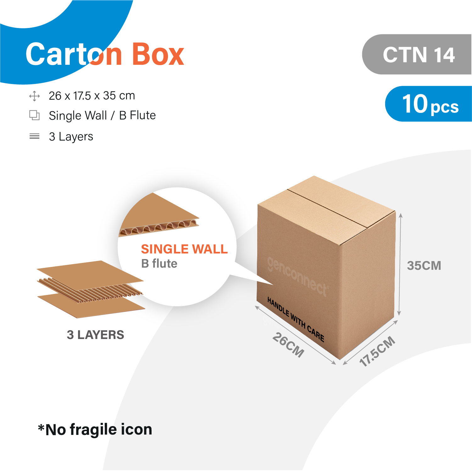 Carton Box Reliable Boxes For Wholesale Includes Warning Sticker Thick Durable Multi-Purpose