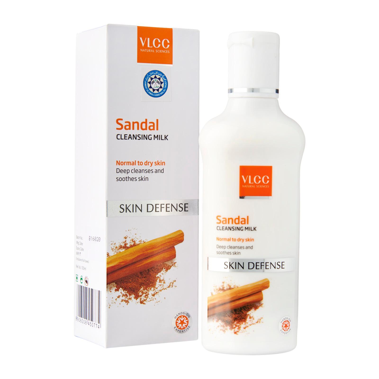 VLCC Sandal Cleansing Milk - 100 ml ( Pack of 3 )