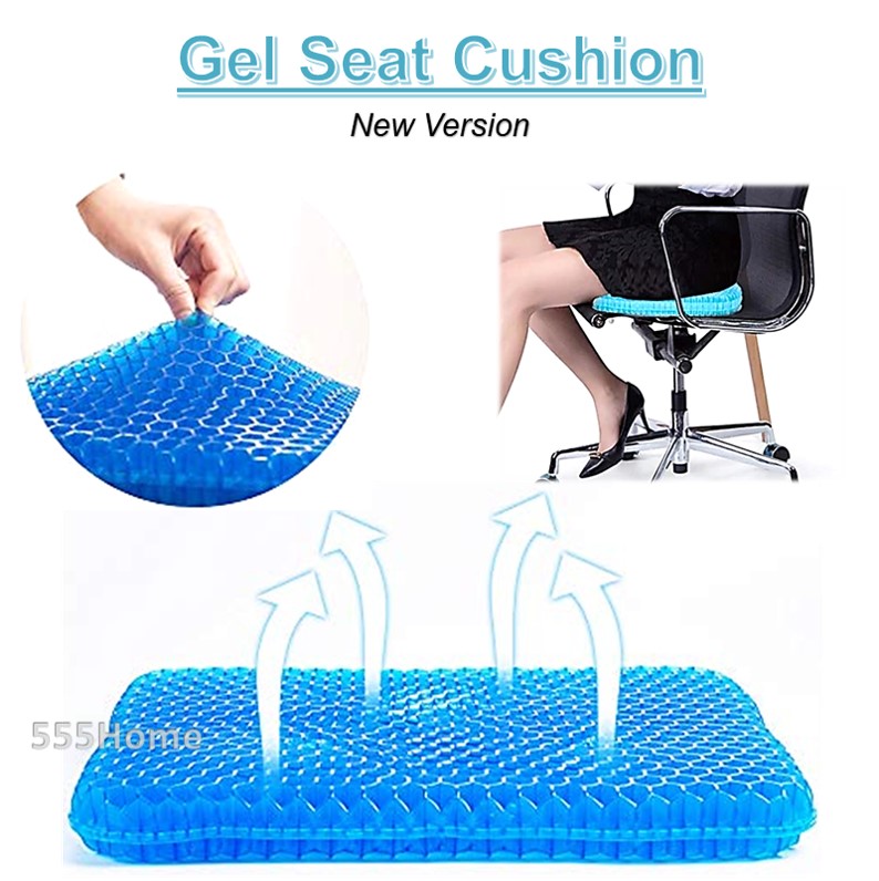 Gel Seat Cushion / Lumbar Back Support/ Chair & Car Cushion Pad / Breathable / Egg Sitter / SG Seller