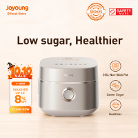 Joyoung Purecook 18N6U Low Sugar Rice Cooker 1.5L IH 3D Dual Heating 316L Stainless Steel Inner Pot  Non-Stick Easy to Clean | 1350W| 24H Timer Low GI With Steamer Removable Inner Lid One-Touch Cooking  Multifunctional With 8 Auto Programs