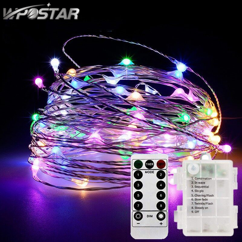 10M/20M Led Fairy String Lights with Battery Remote Timer Control Operated Waterproof Copper Wire Twinkle Light