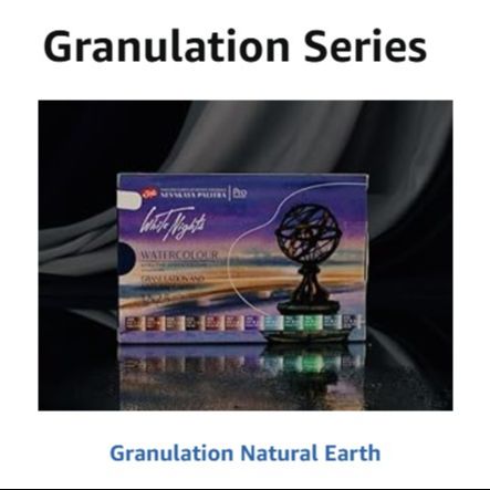 White Nights Professional Watercolor Set 12 Full Pans Granulating and Natural Earth Colors Extra Fine Artist Grade Pigments Vibrant Lightfast Colors in Portable Durable Plastic Box by Nevskaya Palitra