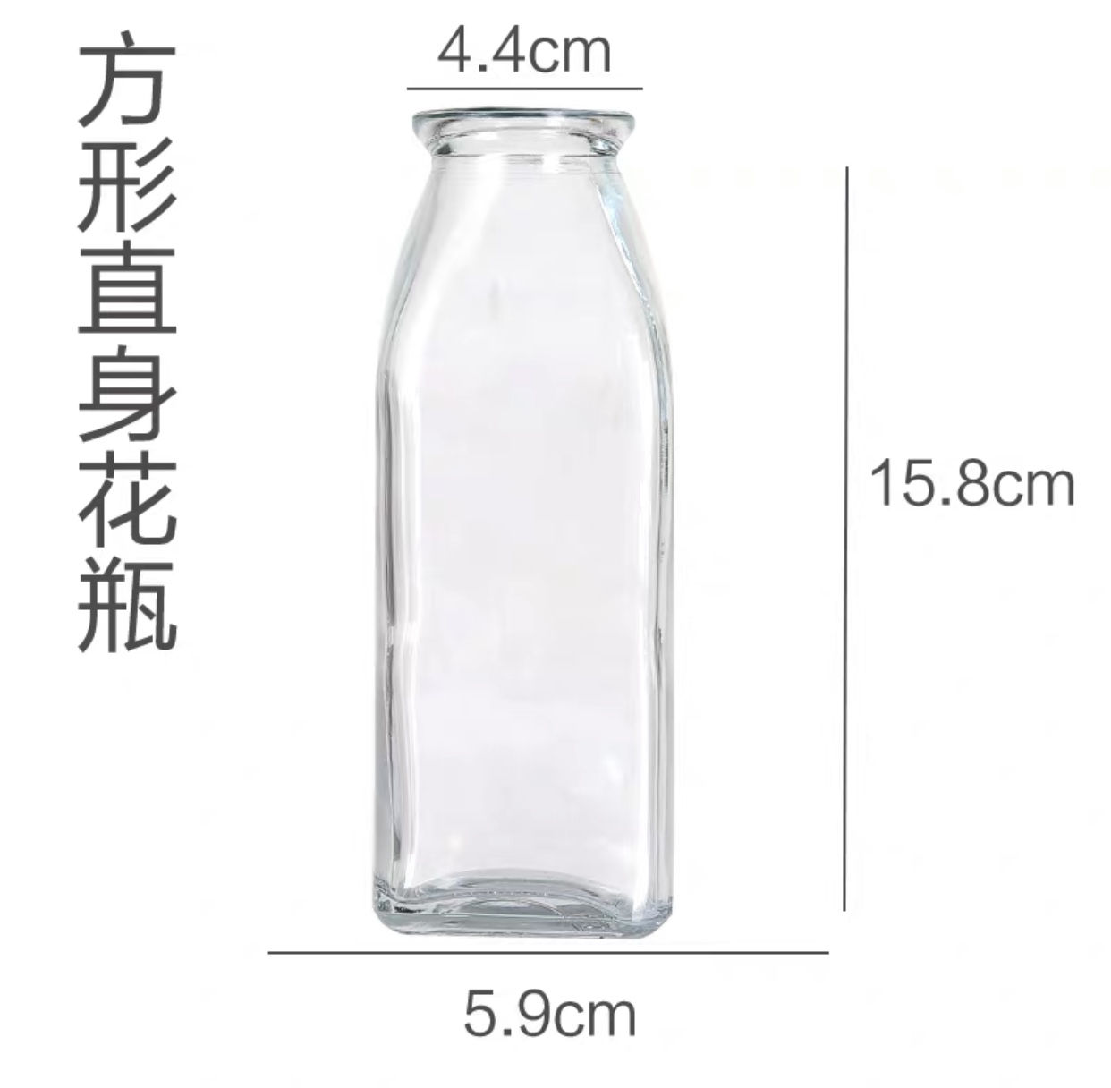 [Local Stock] Elegant Transparent Glass Plant Flower Vase Pot