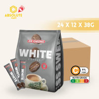[CARTON] AIK CHEONG White Coffee 3-IN-1 Less Sweet 24 X 12 X 38G (SACHET)