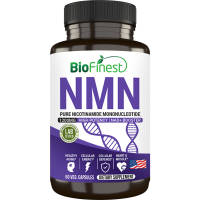 BioFinest NMN Booster 500mg/600mg/1200mg Supplement NAD+ Resveratrol TMG Cellular Energy Metabolism 60 Caps