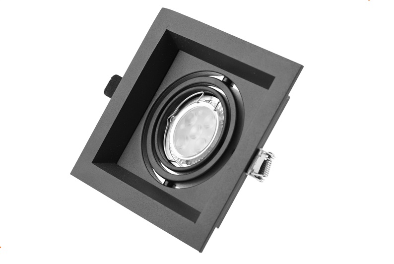 GU10 1 Head Spotlight Adjustable Single Recessed Downlight Single Head Downlight Tri Tone Option