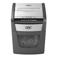 GBC ShredMaster Auto 50X Shredder. Includes 1 Free Oil Sheet Pack OR Highlighter Set. Auto Feed Shredder. P-4 Security Level. Shreds Credit Cards Staples Paper Clips. Safety Mark Approved. 2 Year Warranty.