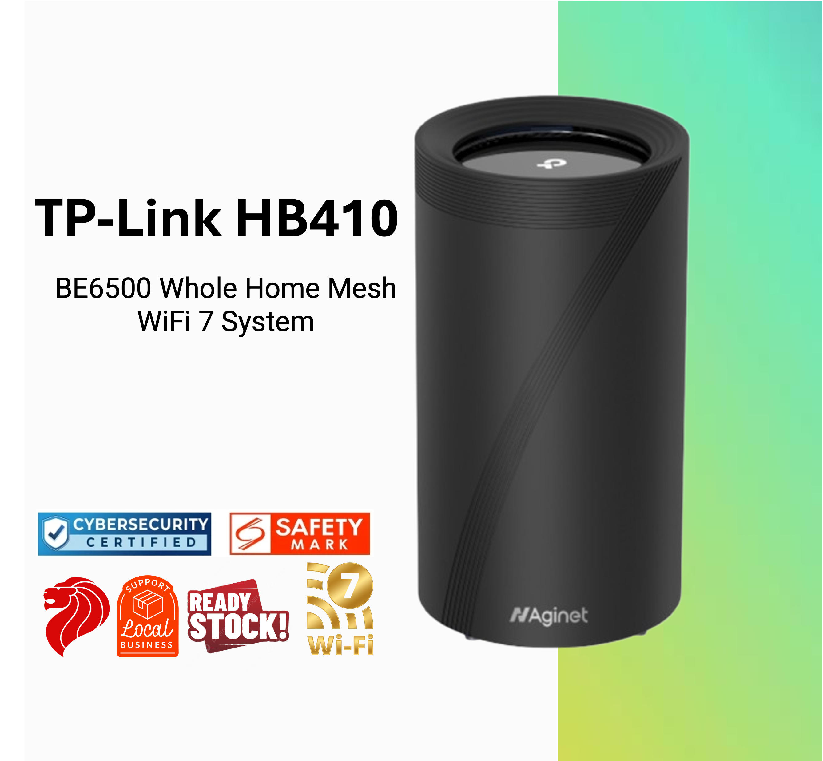 TP-Link HB410(SGSH) BE6500 Whole Home Mesh WiFi 7 System