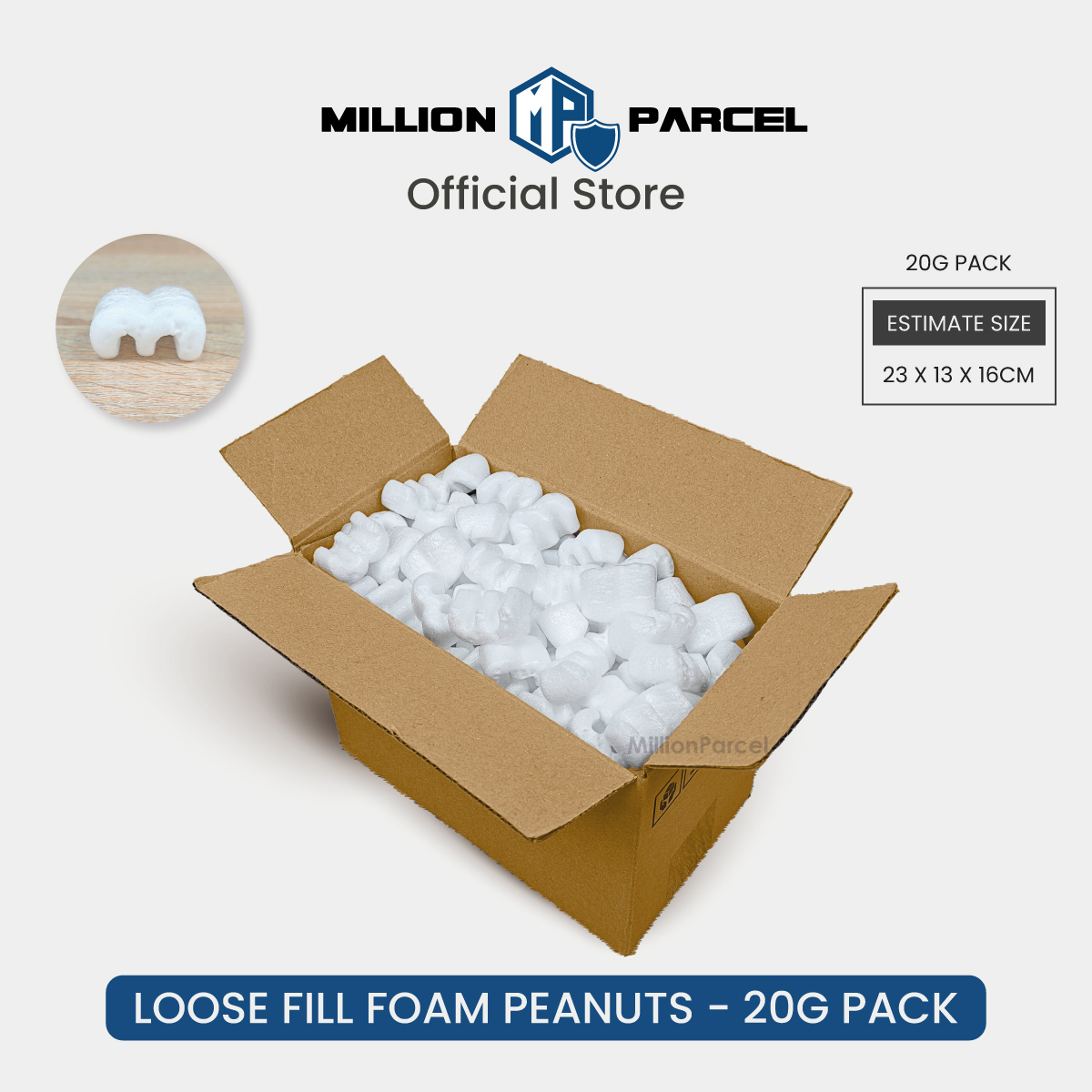Sealed Air Mic-Pac™ Loose Fill | Carton Box Foam Peanuts | Styrofoam Packaging Materials | Bubble Wrap ® Packing Materials