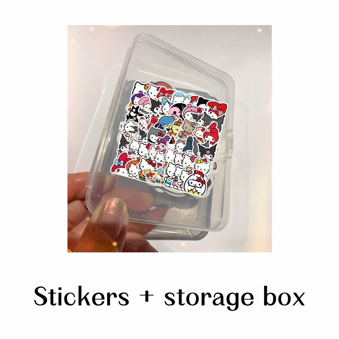 UPONE Sanrio TQ50-0591 【100pcs】 Graffiti Stickers Kuromi Mymelody Kitty Ipad Notebook Skateboard Suitcase Stickers