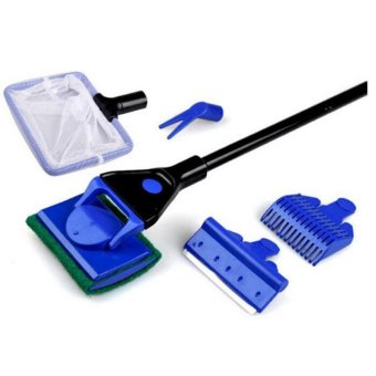 IBERL 1pc 5 in 1 Aquarium Maintenance Cleaning Fish Tank Algae Cleaner Brush Tools Set - intl