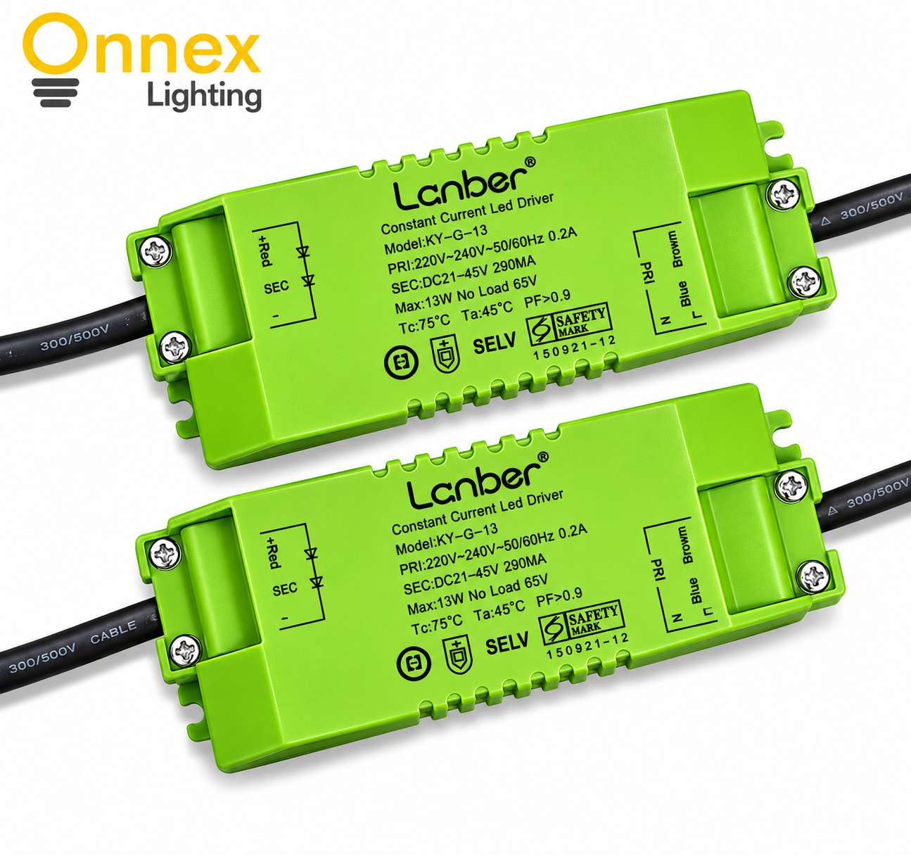 Laniber (13W) Safety Mark LED Driver (Bundle of 2pcs)