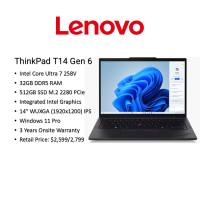 [Brand New] Lenovo ThinkPad T14 Gen 6 Laptop|14″FHD+|Ultra 7 258V|32GB+512GB|Win11Pro Pro|3Yrs Warranty