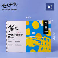 Mont Marte A5/A4/A3 Watercolour Paper 30 Sheets 190GSM Water Colour Pad Hand Painted Sketch Drawing Book Art Supplies