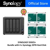SYNOLOGY DS925+ 4-Bay DiskStation NAS Enclosure with 4x HAT3300 Hard Disks - 4TB/6TB/8TB/12TB/16TB Storage Capacity - 3-Year Warranty - New