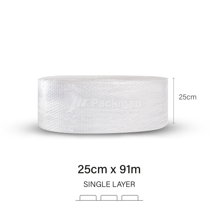 Bubble Cushion Packaging 25cm Wide Bubble Wrap for Polymailer Cling Wrap Packing Material
