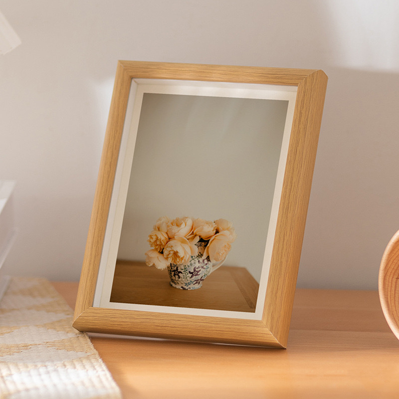 [SG Seller Super Offer] High Quality Wooden Photo Frame Table Wall Display Graduation Photos Valentines Day Gift Christmas Gift Specimen Pictures Art Display Home Office Gift