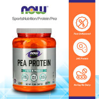 NOW FOODS Sports Nutrition Pea Protein 24 g Fast Absorbing Unflavored Powder 2-Pound (907 g)