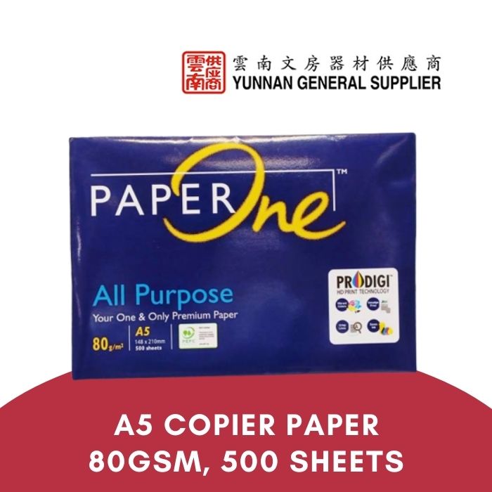 A5 Copier Paper 80gsm 500 sheets/pack | Paper One | Paper for Printing MC/ Medical Certificate