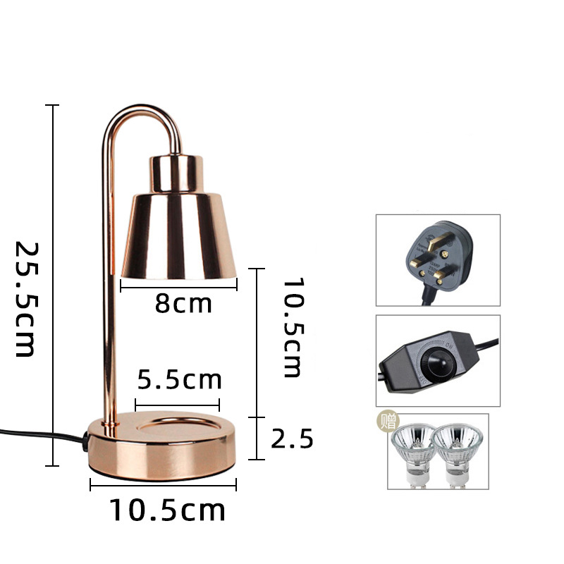 SG-Stock Creative Mini Melting Candle Warmers Lamp Dimming Electric Candle Warmer Aid Sleep Atmosphere lamp Table Light Scented Candle Lantern Melting