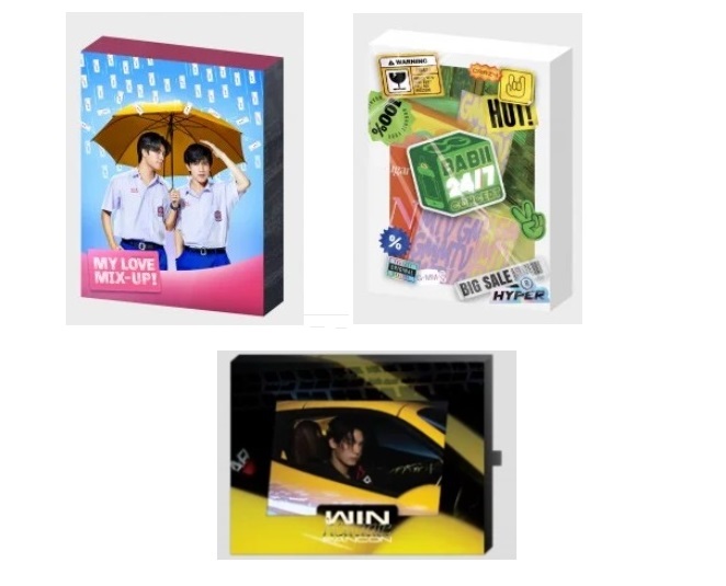 SG Seller GMMTV Thailand Photocard My Love Mix-Up! Babii Win Metawin Holidate Fancon Gemini Fourth Off Gun