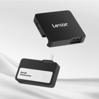Lexar SL400 Professional Go Portable 1TB | 2 TB SSD with Hub Type-C (External Solid State Drive) Silver
