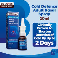 Betadine Cold Defence Adult Nasal Spray for Throat Relief 20ml [EXP 5/31/2027]