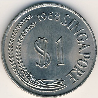 ** From S$7.20 onwards buy more cheaper** Singapore Vintage Nickel S$1 Merlion lionhead Coins (Good Circulated Condition / Coin in cardholder)