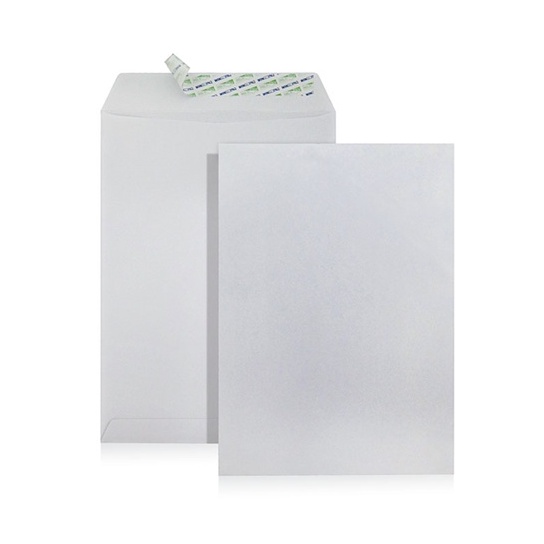 C4 (A4) Size White Envelope with Peel & Seal (25 pcs/pkt)