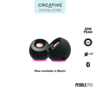 Creative Pebble Pro - Minimalist 2.0 USB-C Computer Speakers with Bluetooth® 5.3 and Customizable RGB Lighting