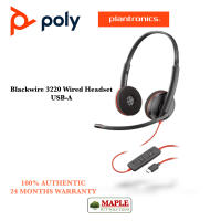 Poly BLACKWIRE 3220 USB Corded Stereo UC Headset
