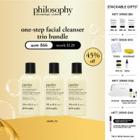 [BUY 3 AT $75 | 38% SAVINGS] philosophy purity made simple one-step facial cleanser 240ml | bestselling cleanser & make-up remover for all skin types