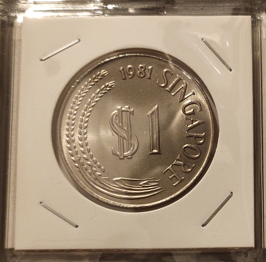 Vintage Singapore $1 Merlion Coins
