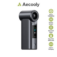 Aecooly Portable Misting Fan Cold Air Pro Mist Chill High Speed Wind Portable Fan Rechargeable Turbo Fan Mini Fan PM01