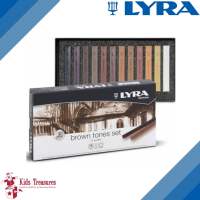 Lyra Polycrayons Artist Pastel Sticks Sets - 12 Brown Shades