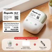 NIIMBOT B2Pro Thermal Label Printer 300dpi HD Red Black Dual Color Bluetooth Portable Intelligent Label Maker Name Sticker Food Barcode Photo Label Machine