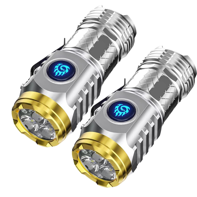 German Mini Flash Super Power Flashlight Tactical Led Portable Rechargeable Waterproof Torch Light Household Outdoor Camping