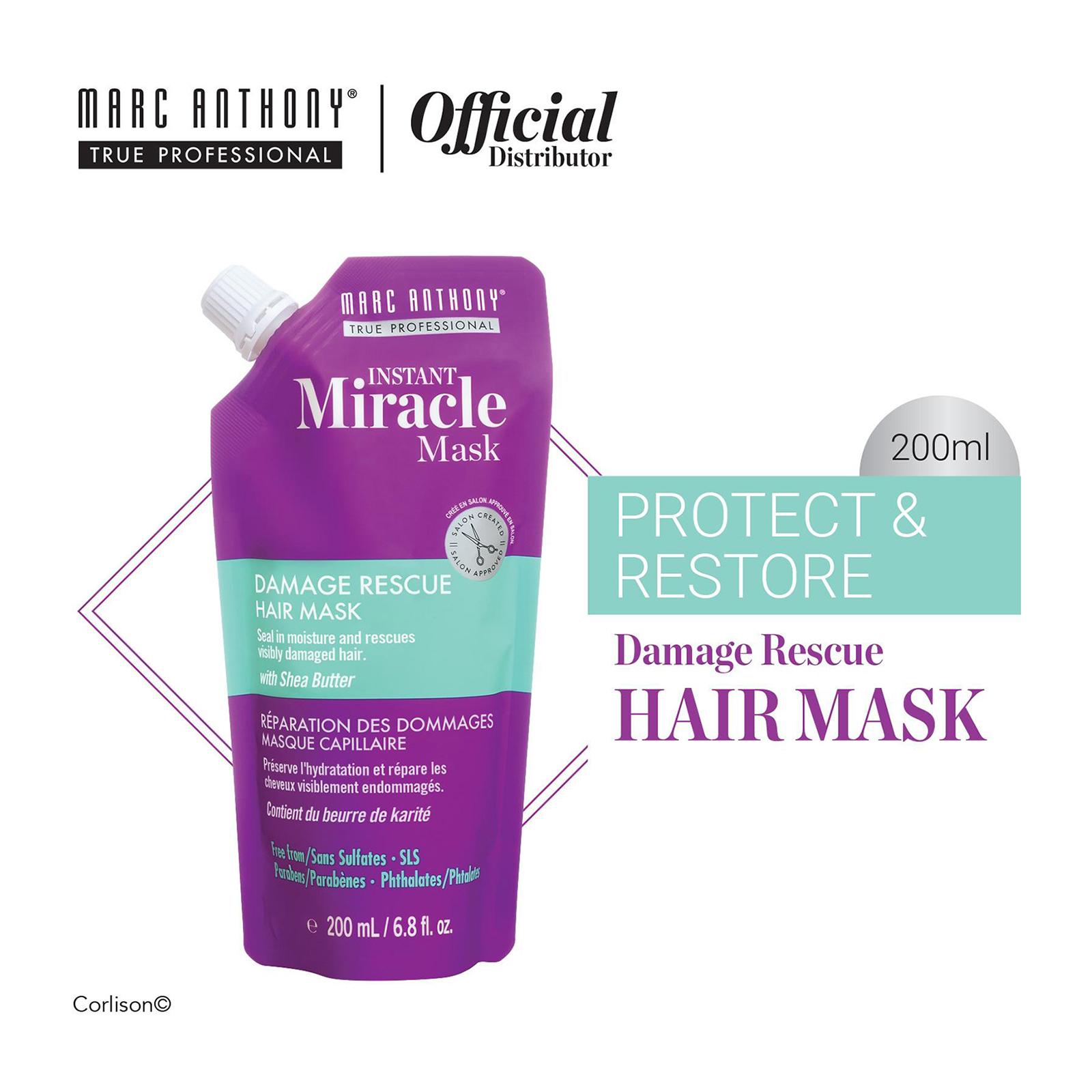 Marc Anthony Instant Miracle Mask Damage Rescue Hair Mask | Lazada Singapore