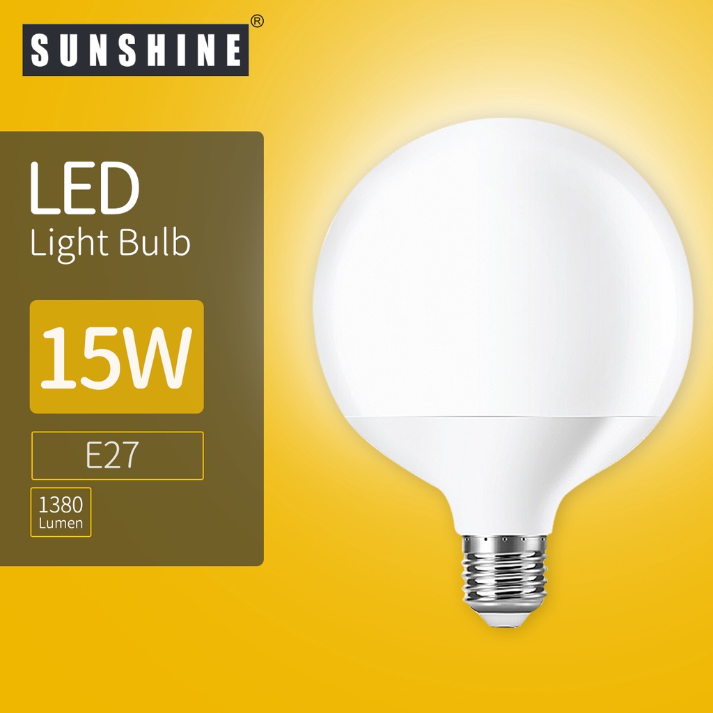 SUNSHINE LED Bulb Globe G120 15W E27 Daylight / Warmwhite