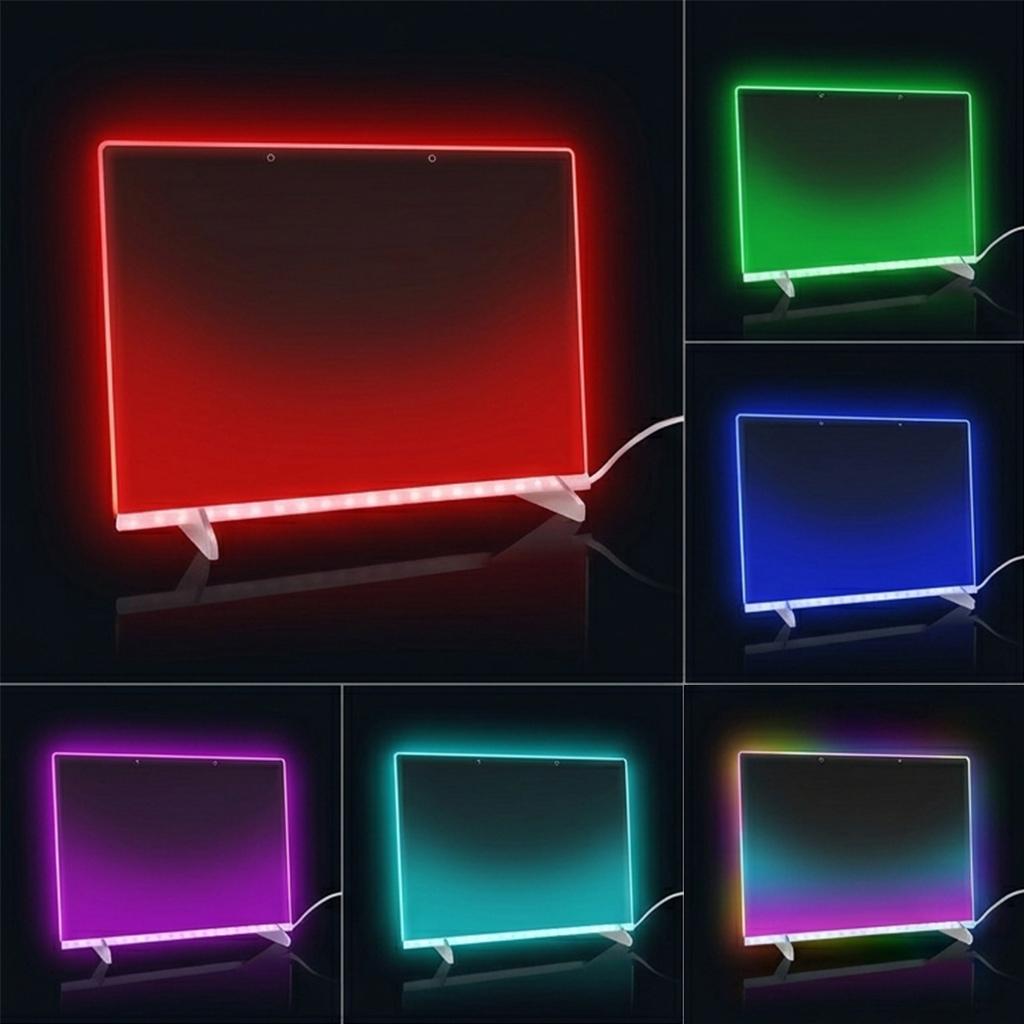 Large LED Note Board With Colors Acrylic Dry Erase Board Light Up Drawing Board For Kids RGB Light Message Board With Stand Pens USB Powered Glowing Birthday Gift