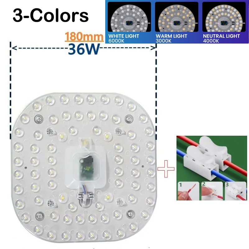 36W 24W 18W 12W LED Ring Ceiling Light Replacement Round Module Source Lamp Magnetic panel Board AC 220V for Indoor Living room bedroom kitchen washroom Decorative lighting