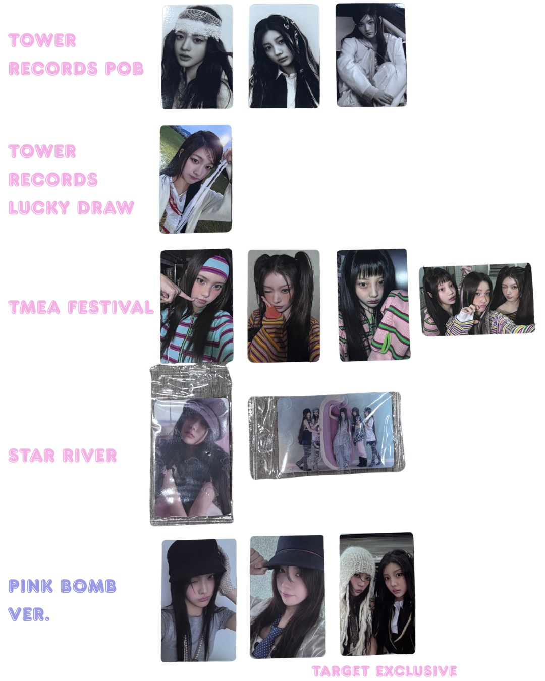[PHOTOCARD] ILLIT Bomb Tower Records / TMEA / STAR RIVER POB Lucky Draw Album Photocard