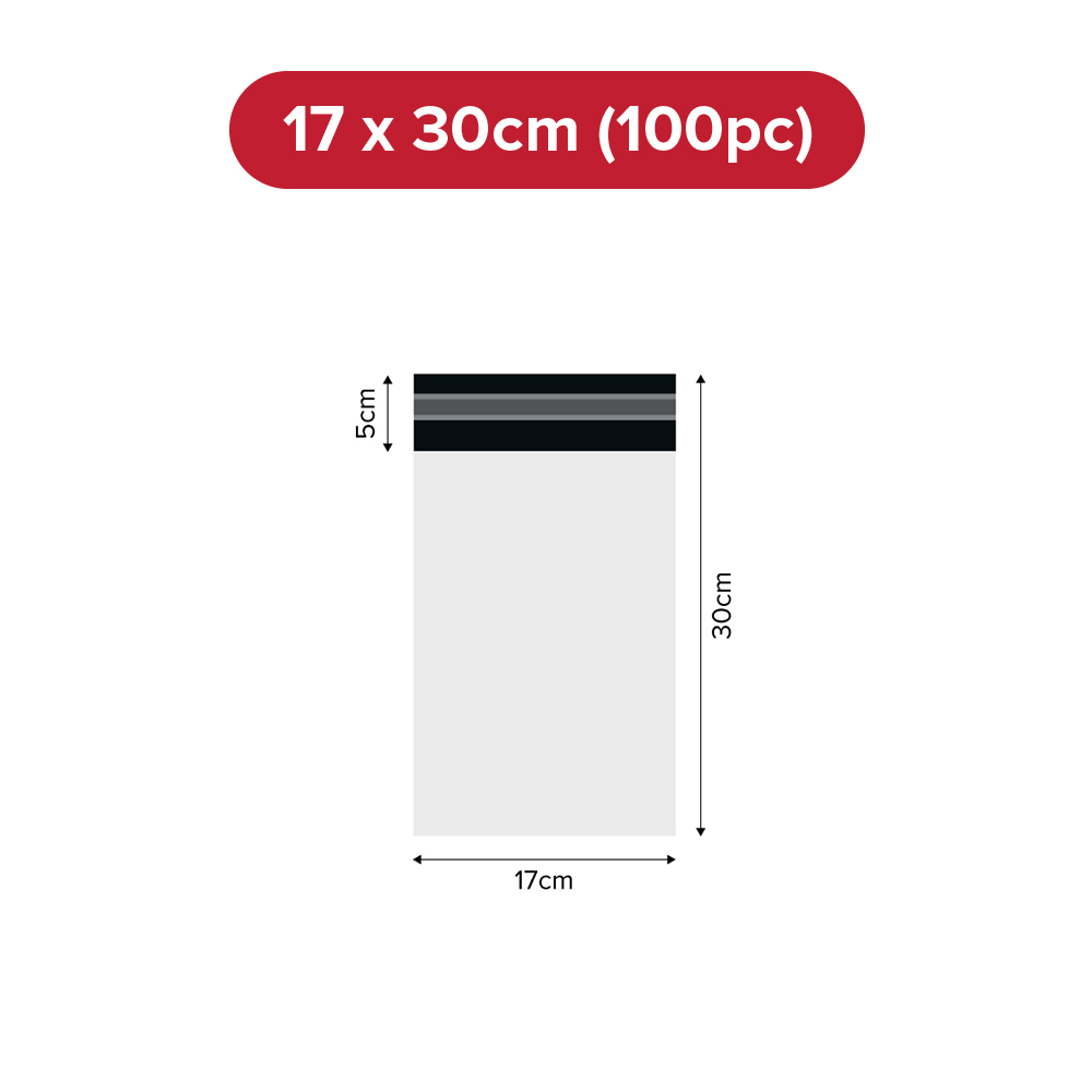 (JIJI.SG x ONES) Polymailer Mailer Bag - 7 Sizes / White Courier Bag / Glossy Mailing Bag / jt