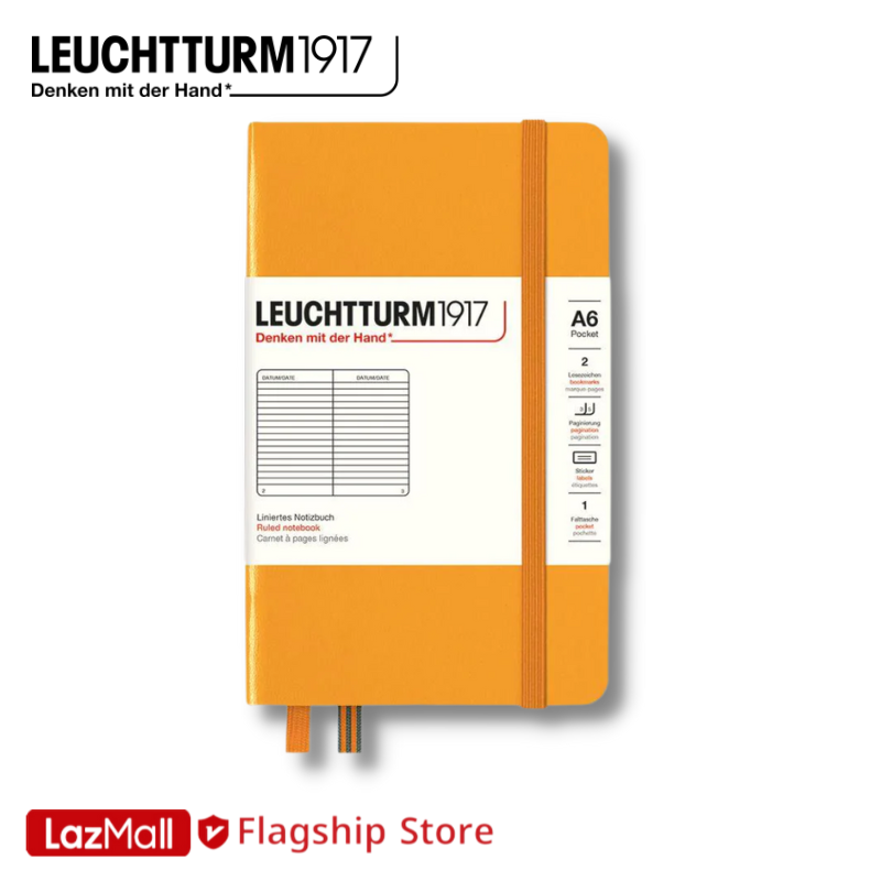 Leuchtturm1917 Hardcover A6 Pocket Notebook Assorted Colors - Ruled / Dotted / Plain