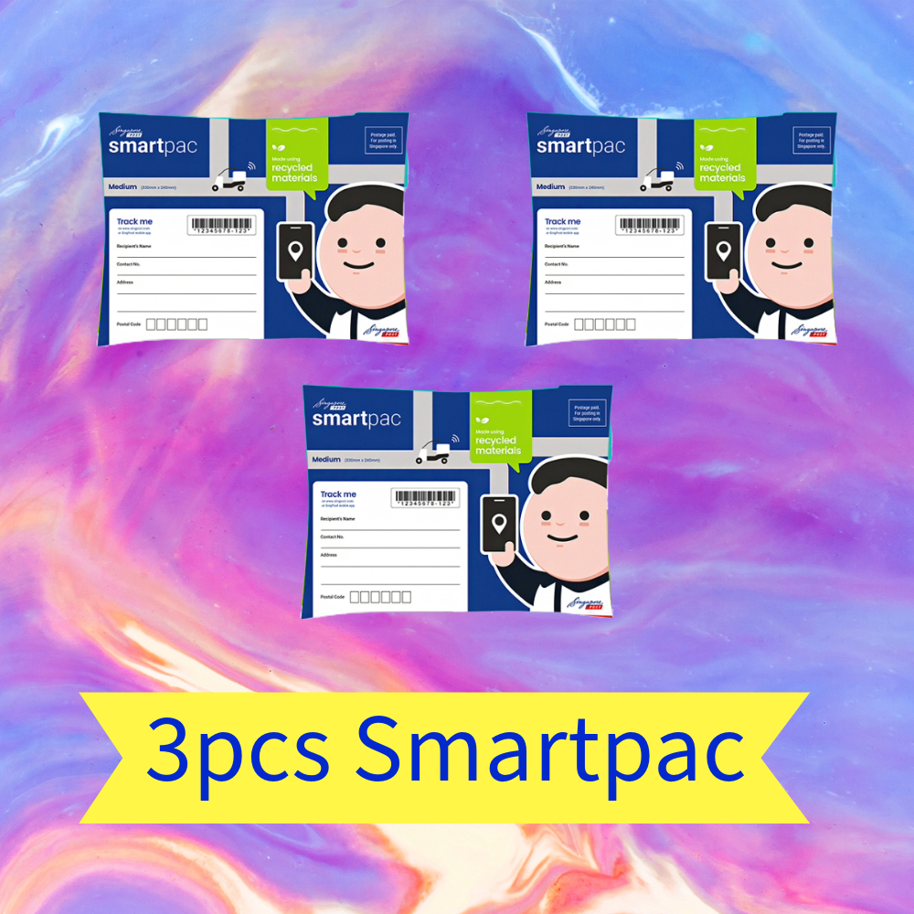 [1/2/3/4 pcs] SingPost Smartpac Medium size - for using within Singapore only - Prepaid Packaging with Tracking