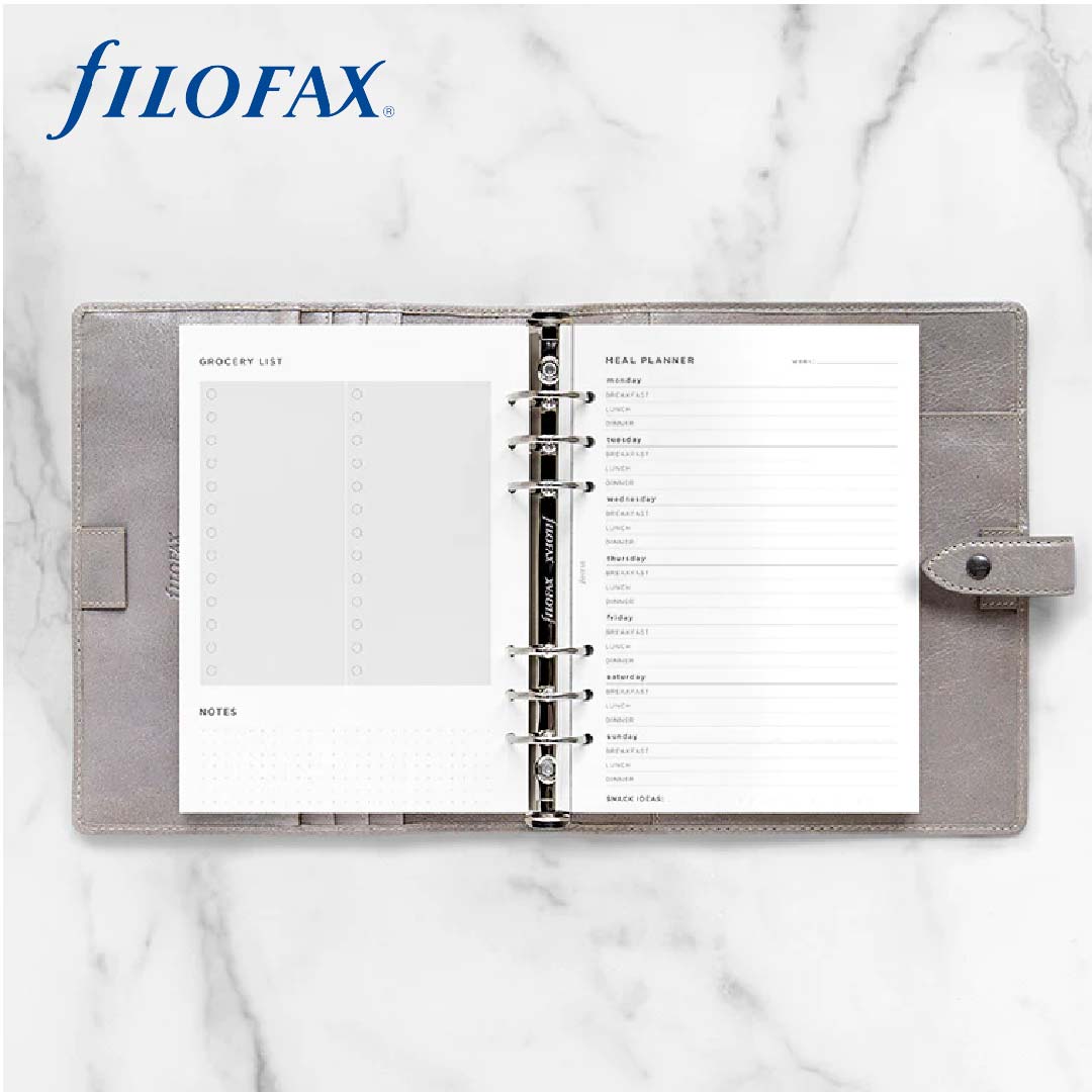 Filofax Refill A5 Paper Meal Planner Pack | Organiser Refill | Clipbook Refill |