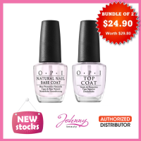 OPI Nail Polish - Base Coat + Top Coat Set [15ml]