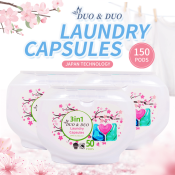 150 pods 3 in 1 Laundry Capsules / Green Fruits Scent